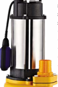 Alarko Diamond WSD 25-17 Parçalayıcı Bıçaklı Monofaze Dalgıç Atık Su Pompası 1,5Hp