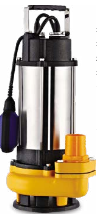 Alarko Diamond WSD 25-17 Parçalayıcı Bıçaklı Monofaze Dalgıç Atık Su Pompası 1,5Hp
